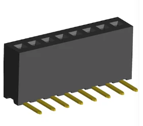 1.27mm PCB Socket Single Row RA Dip Type